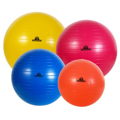 Stability Ball Set, Anti-Burst, One Each Of 45, 55, 65 and 75cm Sizes