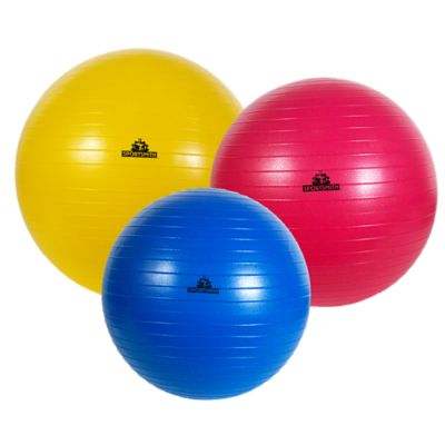 Stability Ball Set, Anti-Burst, One Each Of 55, 65 and 75cm Sizes