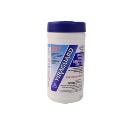 Viraguard&reg; Surface Disinfectant Wipes, 6.5" x 6.5" Wipe, 160 Count