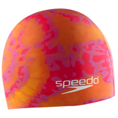 Swim Cap, Cosmic Explosion, Pink/Orange