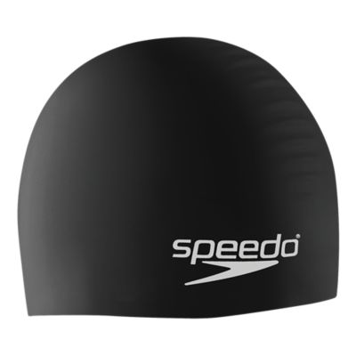 Swim Cap, Silicone, Black
