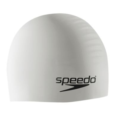 Swim Cap, Silicone, White