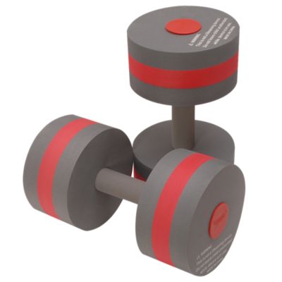Barbells for Aquatic Fitness, Pair, Charcoal/Red