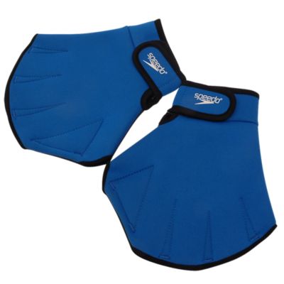 Glove for Aquatic Fitness, Blue, Size Medium