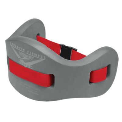 Jog Belt for Aquatic Fitness, Charcoal/Red, Size Small