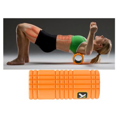 The Grid Foam Roller, 5" x 13", Orange
