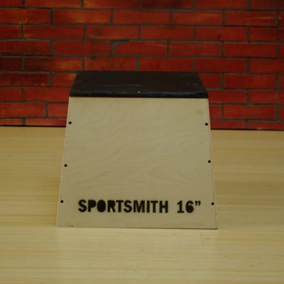 Wooden Plyo Box | Assembled | No Finish | 16" High Pyramidal Design