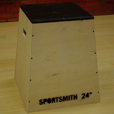 Wooden Plyo Box | Assembled | No Finish | 24" High Pyramidal Design