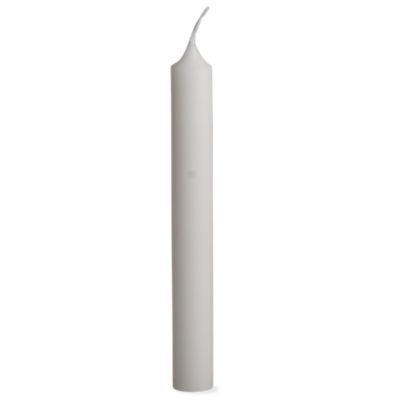 8" Straight Candle White