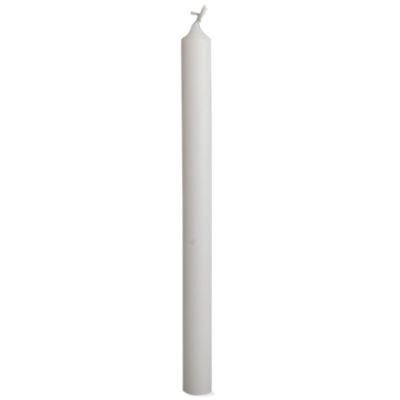 12" Straight Candle White
