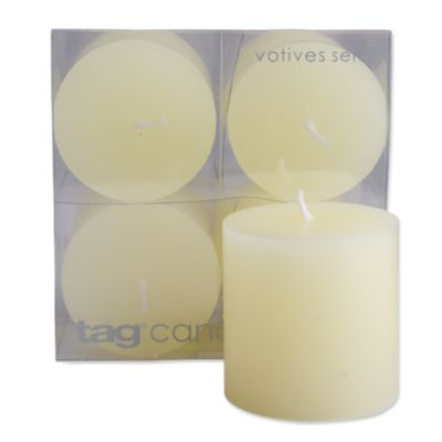 Ivory Chapel 2X2 Pillar Candle Set Of 4