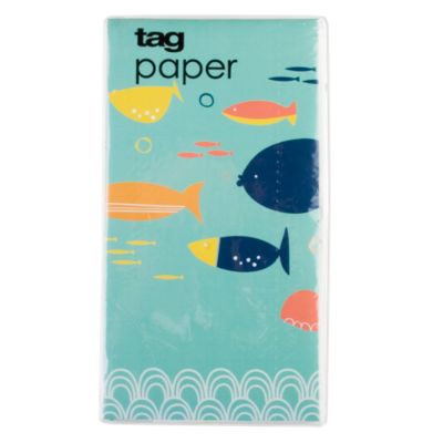 fish paper buffet napkin set of 20