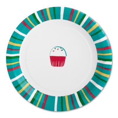 confetti paper luncheon plate set of 8