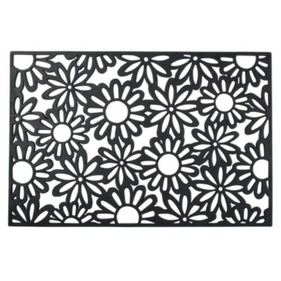 Flowers Rubber Door Mat