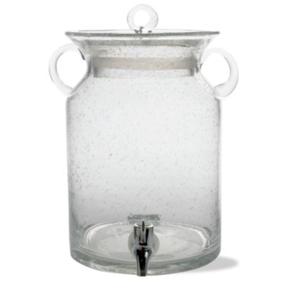 bubble glass clear drink dispenser