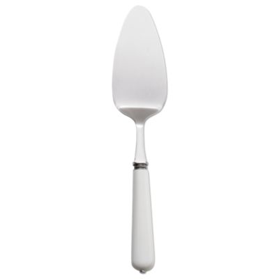 vintage white cake server
