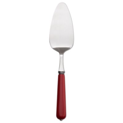 vintage red cake server