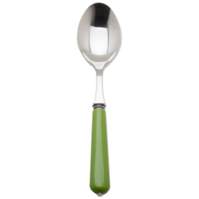 Vintage Green Serving Spoon