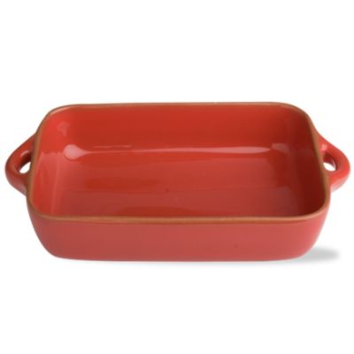 jardin red small rectangular baker