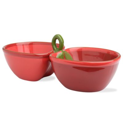 Jardin cherries double dip bowls