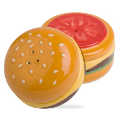 burger salt & pepper shakers