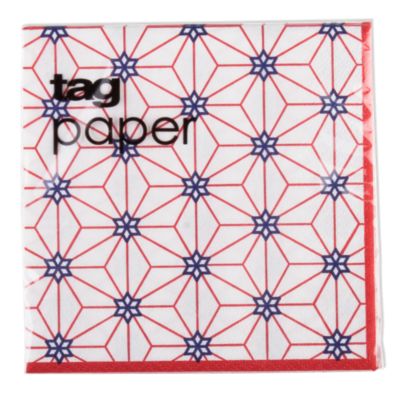 starburst paper cocktail napkin set of 20