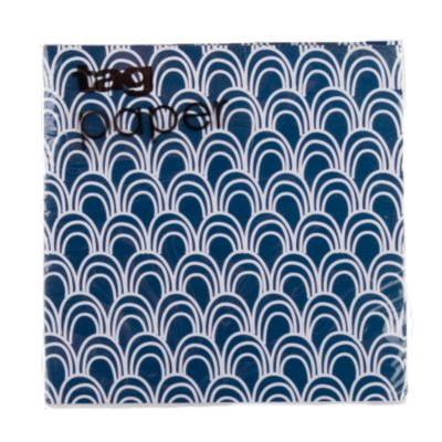 waves paper cocktail napkin set of 20