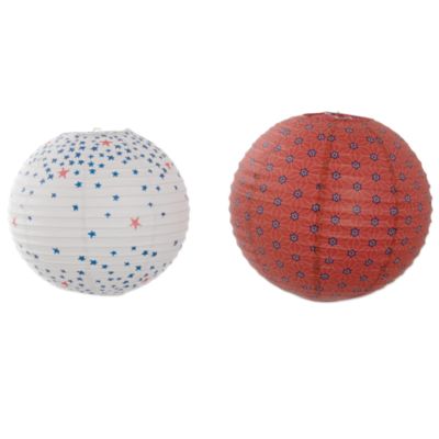 starburst paper lantern set of 2