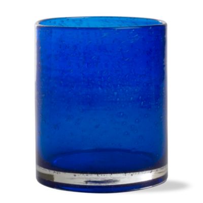 bubble glass indigo double old fashioned