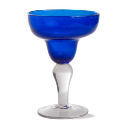 bubble glass indigo margarita glass