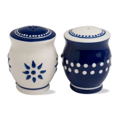 indigo salt & pepper shakers