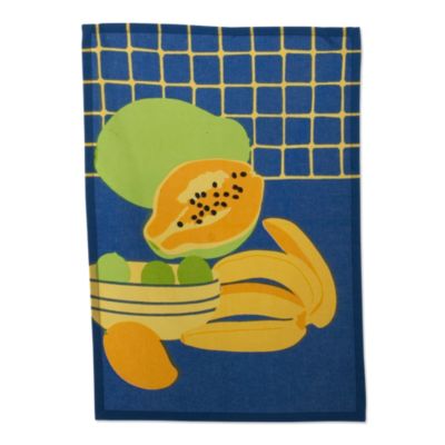 tropical fruit dishtowel