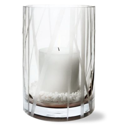 Viva Timberland Etched Glass Large Hurricane
