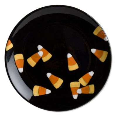 Halloween candy corn appetizer plate