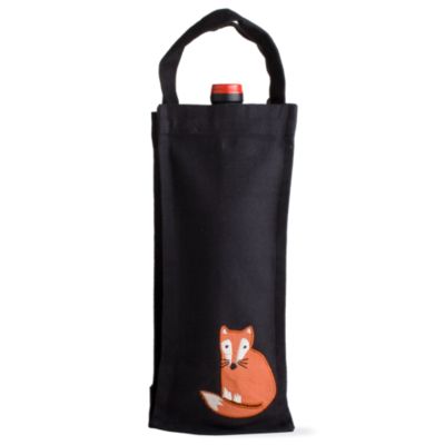 Fall critters fox wine bag
