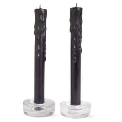 Halloween spooky taper candle set of 2