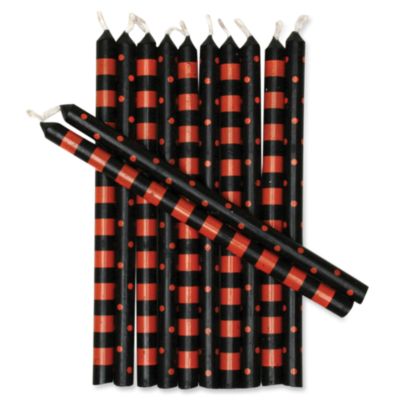 Halloween spooky mini taper candle set of 12
