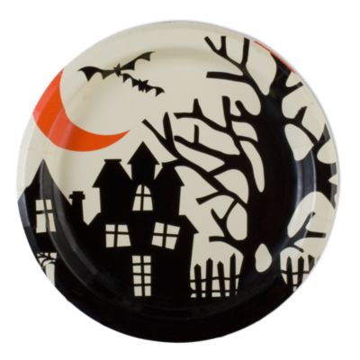 Halloween spooky paper luncheon plate set of 8