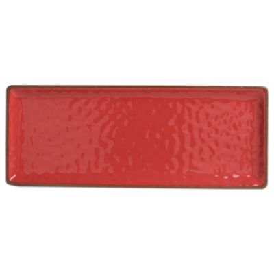 Jardin Rectangular Red Platter