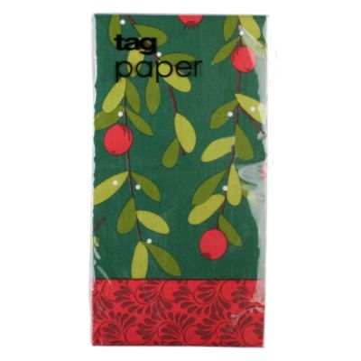 Christmas Cranberries Paper Buffet Napkin Set of 20