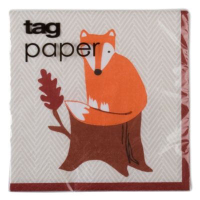 Fall critters paper cocktail napkin set of 20