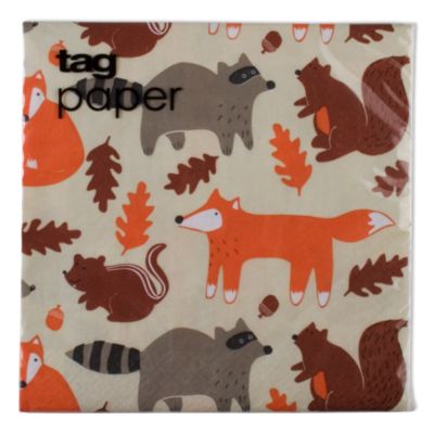 Fall critters paper luncheon napkin set of 20