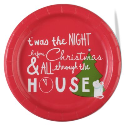 Happy Holidays Paper Luncheon Plate Set of 8