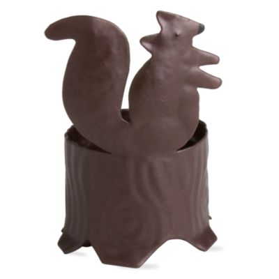Fall critters squirrel metal tealight holder