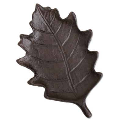 Autumn harvest oak leaf pillar plate