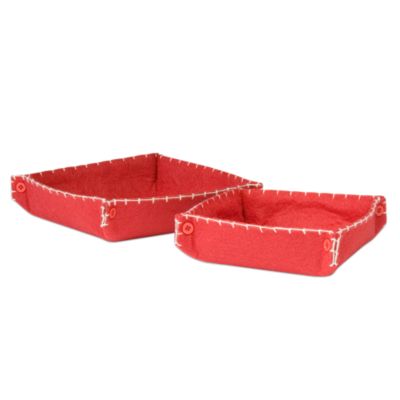 Winter Felt Napkin Holder Set of 2