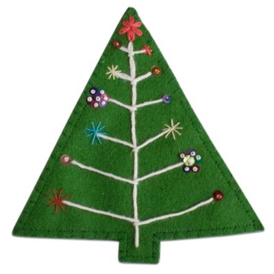 Christmas Tree Flatware Holder