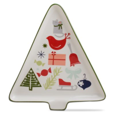 Happy Holidays Tree Platter