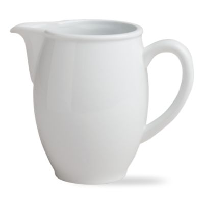 whiteware medium chubby pitcher