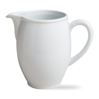 whiteware large chubby pitcher